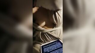 pov - Turned On Mixed Race cougar Oils up and FINGER FUCK her own Twat!
