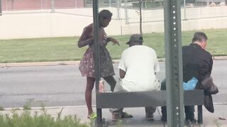 CRACKHEAD STRIPPING ON THE BLVD