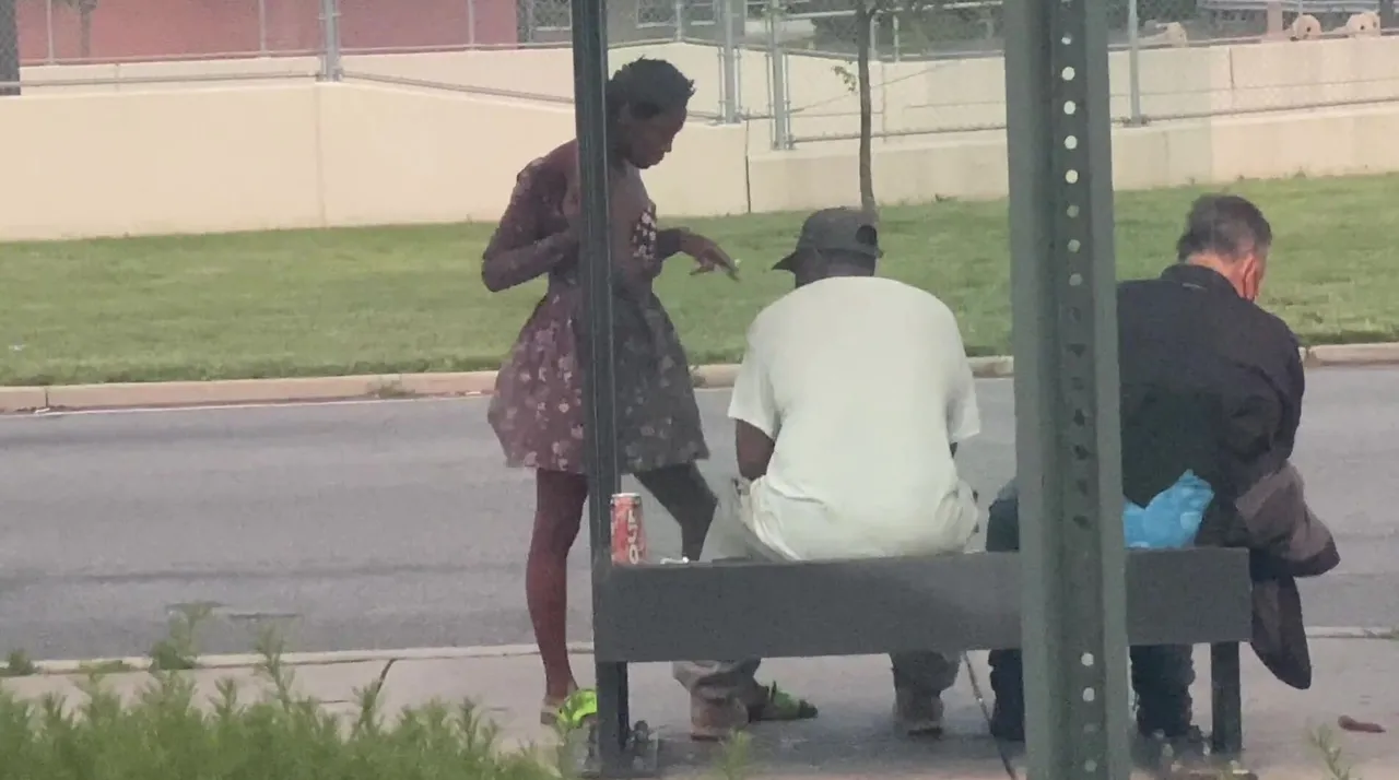 CRACKHEAD STRIPPING ON THE BLVD