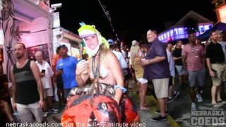 Skin will Win the Twerk Contest at the Tattoos Scars Saloon Key West Florida Fantasy Fest
