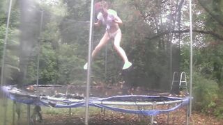 Soak White Shirt, Cougar, Trampoline