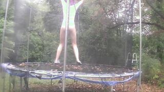 Soak White Shirt, Cougar, Trampoline