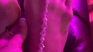 Feet Baby Plays with herself while Daddy is at Work