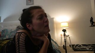 Fishnet Bodysuit Deepthroating Wifey