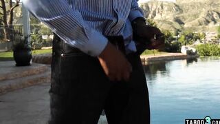 big black cock stepfather giving a lesson to his teenie step daughter Gia
