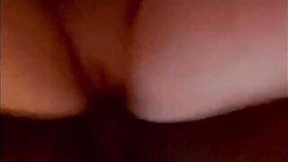 Taking Ebony Penis Deep inside her Cunt. HARD FUCKING