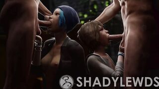 Max & Chloe both take Cocks