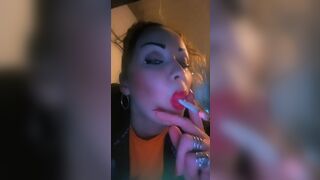 BambiAmbita and Red Glossy Lips Smoking Episode Part 20