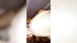 Best Friend Wifey Sucking Off my big black cock while he went to Work