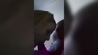 Sloppy milf Blowing on Lil Penis