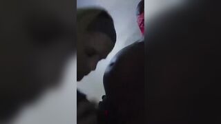 Sloppy milf Blowing on Lil Penis