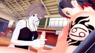COACH CARESSED a LONG PENIS INTO THE GYM: 3D Cartoon Missionary