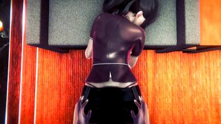 HOT SEX INTO THE OFFICE PART two: ANAL DOGGY STYLE