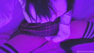 Virgin Women Masturbates her Cunt after School into Uniform Soft Orgasm Underwear Masturb