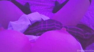 Virgin Women Masturbates her Cunt after School into Uniform Soft Orgasm Underwear Masturb
