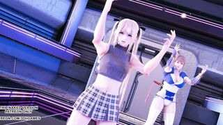 [MMD] Glide Marie Rose Mai Shiranui Tamaki Kasumi DOA Goddess Bombshell Sensual Dance 4K 60FPS