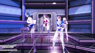 [MMD] Glide Marie Rose Mai Shiranui Tamaki Kasumi DOA Goddess Bombshell Sensual Dance 4K 60FPS