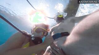 Polina Rucheyok gets hardcore banged! underwater