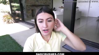 Barely Legal Step Daughter Banged Outside & Indoors By Step Dad