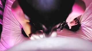 Very goddess Gf Eva Rubber into Mask Suck Long Penis point of view Screwed Soak Cunt Cum into Face Bondage Black Boots