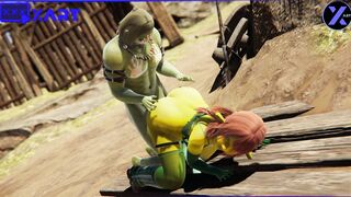 Cosplay, Shrek's Ex-Wife Fiona Cheats with an Orc inside a Barn