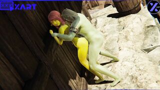 Cosplay, Shrek's Ex-Wife Fiona Cheats with an Orc inside a Barn