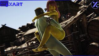 Cosplay, Shrek's Ex-Wife Fiona Cheats with an Orc inside a Barn