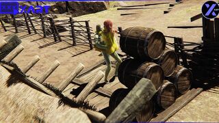 Cosplay, Shrek's Ex-Wife Fiona Cheats with an Orc inside a Barn