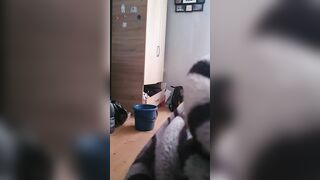Step Milf Caught trying on Thongs Making Step Son Cock Rough