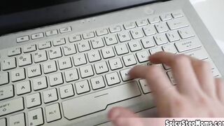 Slutty stepmother point of view style oral sex