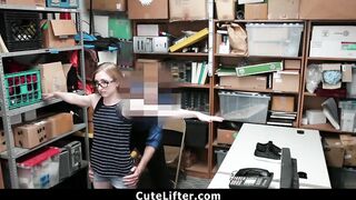 Tight 18 Yo Shoplifter Banged! By Security Officer