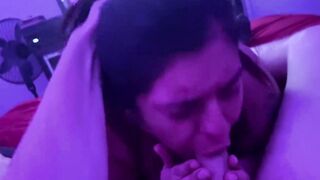 Deep Throating on a Huge Penis