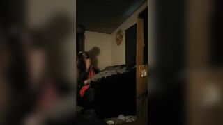 Milf Sneaks in Step Son Bed he comes Home she Begs him to Banged! her and he Jizzes into her
