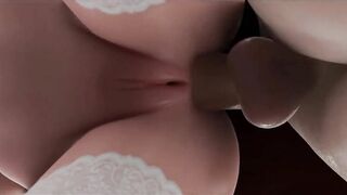 【MMD R-teenagers SEX DANCE】SWEET LONG WHITE BOOTY EXTREME ANAL SEX 激しいセックス [MMD]