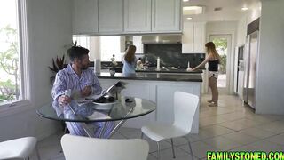 Stepdad just love her 2 stepdaughters how they satisfy his