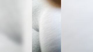 My first SQUIRT with my new Bullet Baby Gray Pantyhose and Jugs