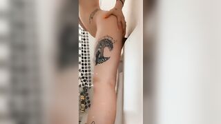 cougar Fucks Sex Toy inside Shower