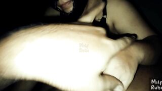 Babe Amateur Wifey milf Rubi Blown my Penis till I Cum inside her Mouth