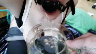 Ball Gagged Piss sluts