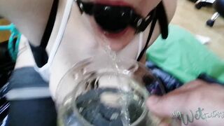 Ball Gagged Piss sluts