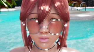 beauty Ginger Elf offer Super Sexy Bobjob at the Pool