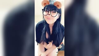 chinese cougar SnapChat Booty Plug and Bushy Twat Ondrea Lee
