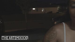 The ArtemiXXX Fucks Air Bnb Owner Lyric Sky at Party