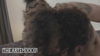 The ArtemiXXX Fucks Air Bnb Owner Lyric Sky at Party