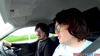 Freaky amateur blowing and tugging