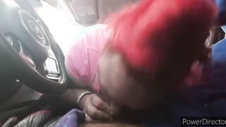 Red Blowjob Cheats with big black cock Swallowing Evidence