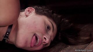 Tied dark hair teens huge penis plowed