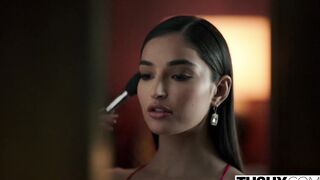 TUSHY Sultry Actress Emily gets DPed by her 2 co-stars