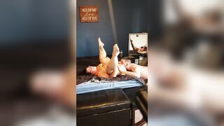 Dark Haired PAWG with Glasses Gets her Vagina Eaten out and