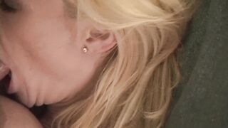 Mistress Gets Titty Banged! with Long Load on Long Boobies